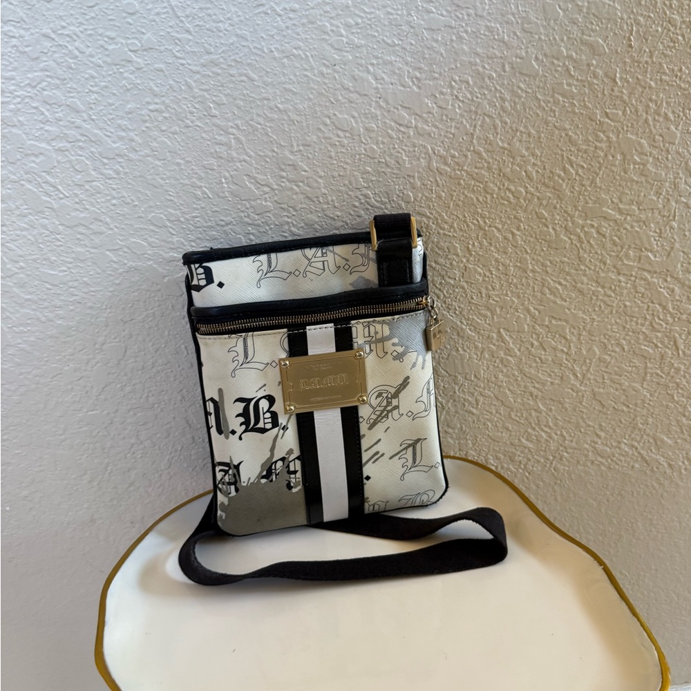 L.A.M.B. Monochrome Crossbody Bag